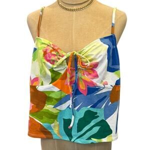 Future Collective x Target Alani Noelle Strappy Tropical Top Shirt Tank women XL